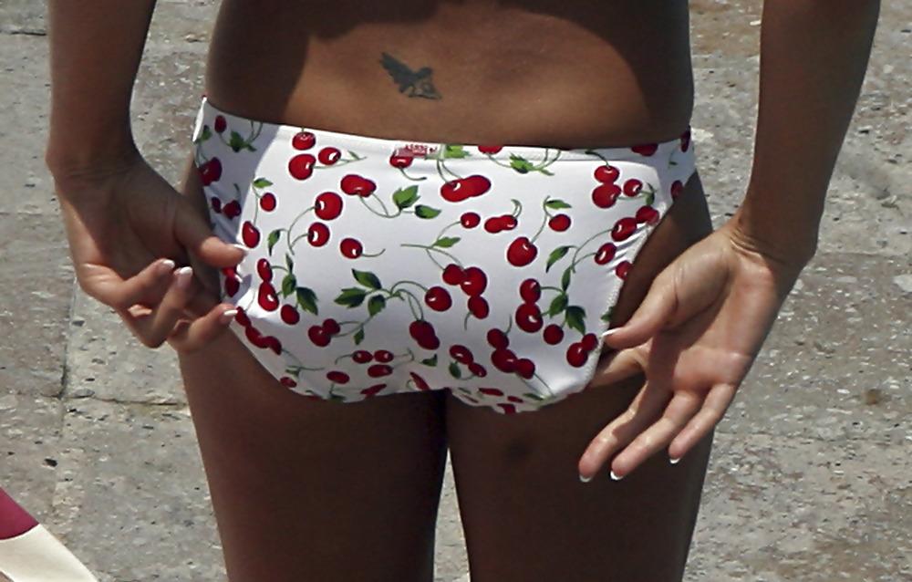 25P Gemma Atkinson Bikini Candids at Pool in Miami