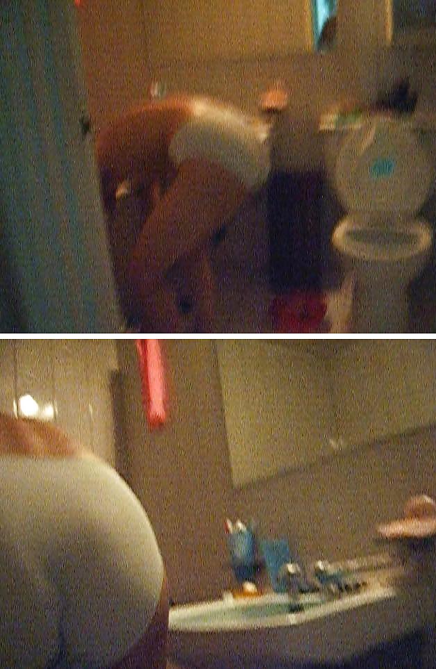 7P Meine Mutter beim Wäschewaschen, heimlich aufgenommene Fotos