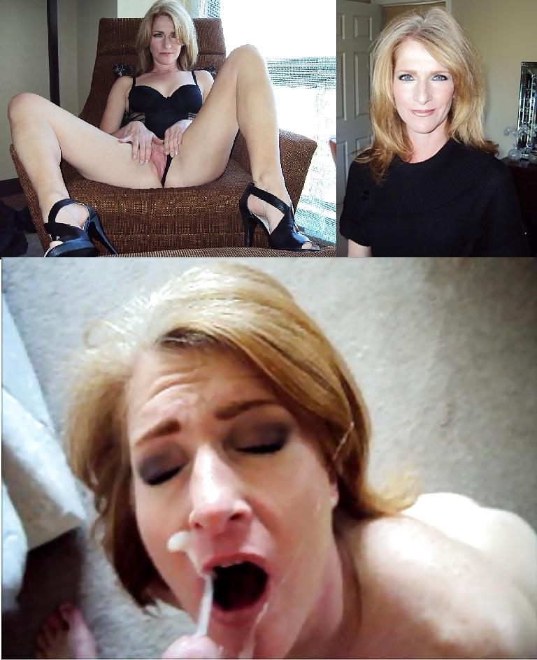 25P Before and after sex and facials.