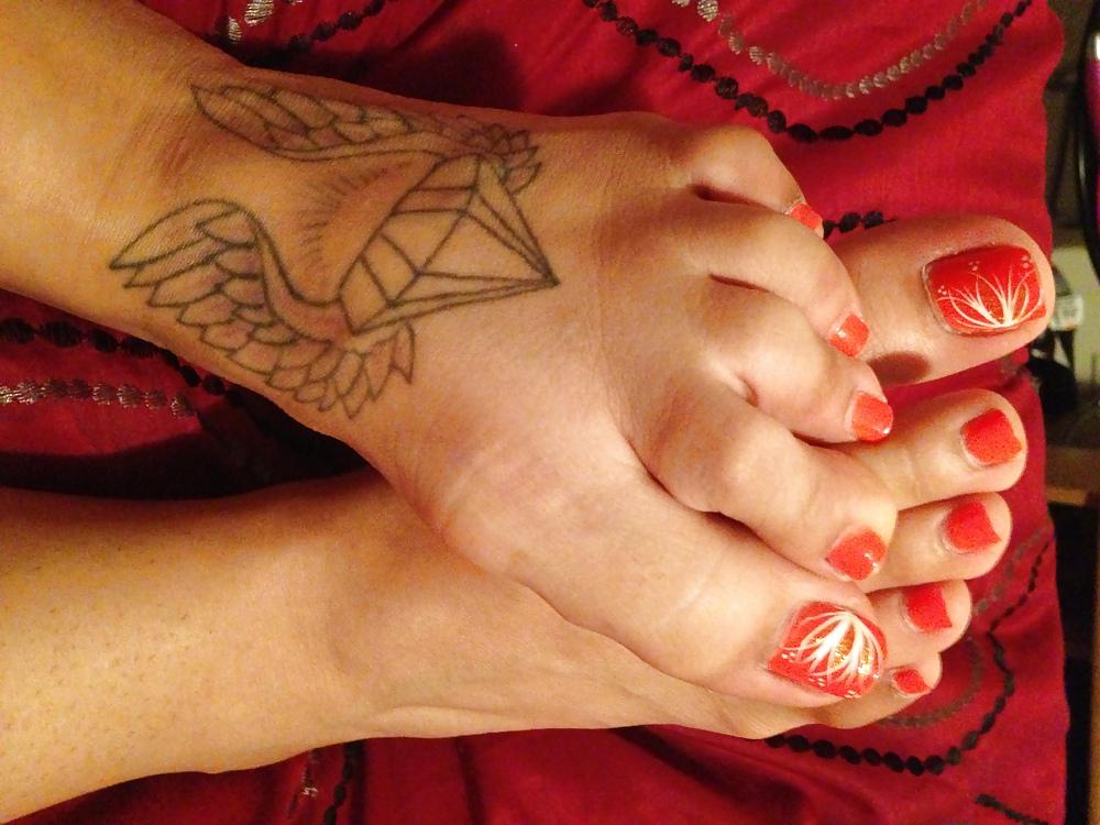 6P Exotic Asian Orange Toes
