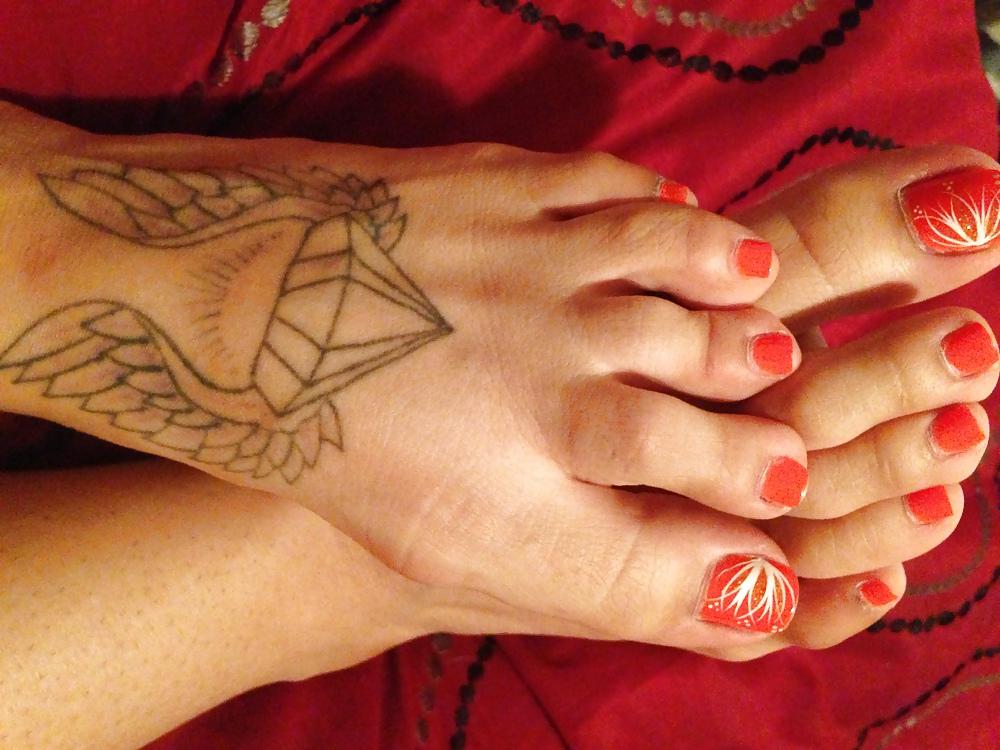 6P Exotic Asian Orange Toes