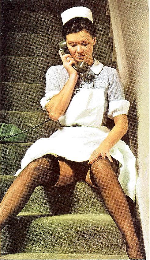 13P Nurse Kay - Liss UK Vintage Stockings