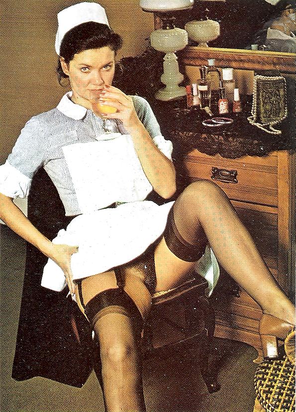 13P Nurse Kay - Liss UK Vintage Stockings
