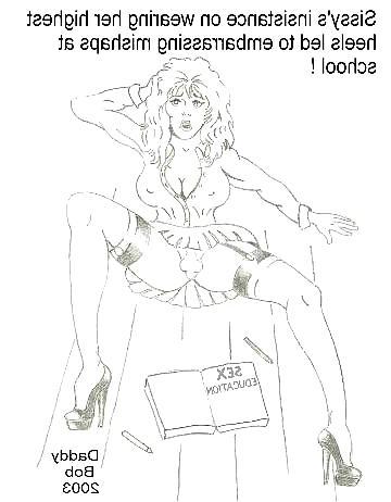 19P Mom and sissy drawings