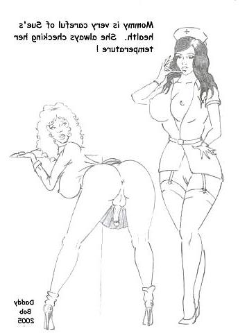 19P Mom and sissy drawings