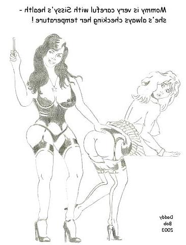 19P Mom and sissy drawings