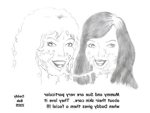 19P Mom and sissy drawings
