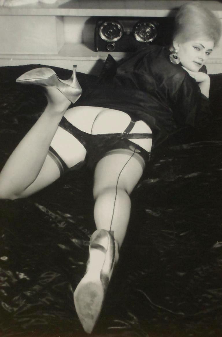 19P Vintage stockings and stilettoes