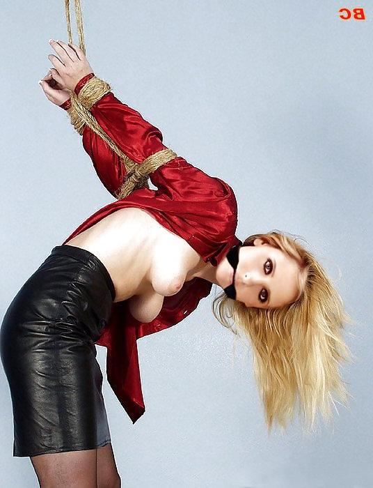 25P Sarah Michelle Gellar Tied and Spanked