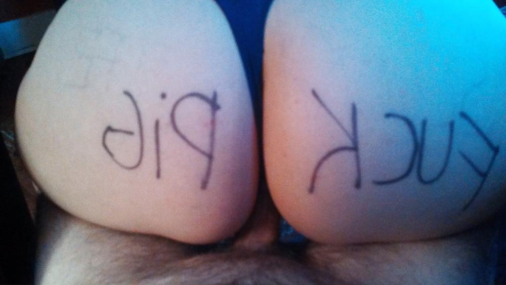 8P Whore Wife with Cucumber Dildo