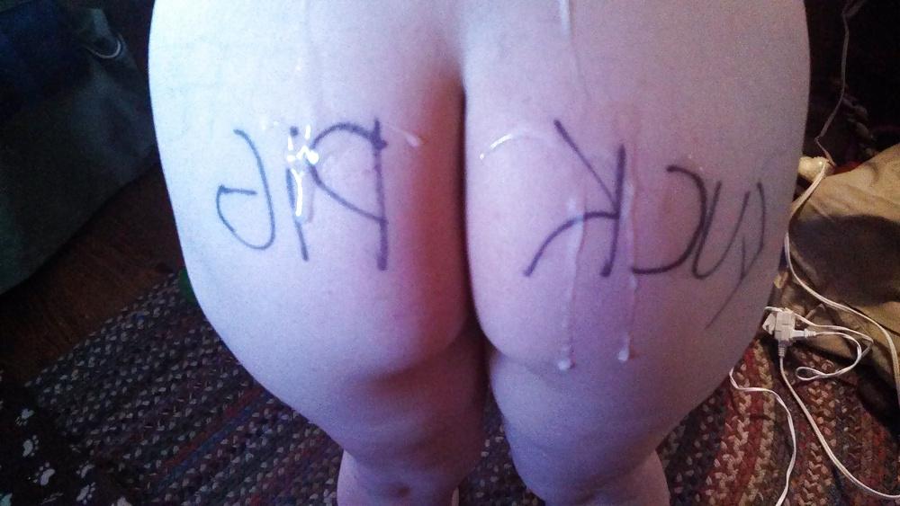 8P Whore Wife with Cucumber Dildo