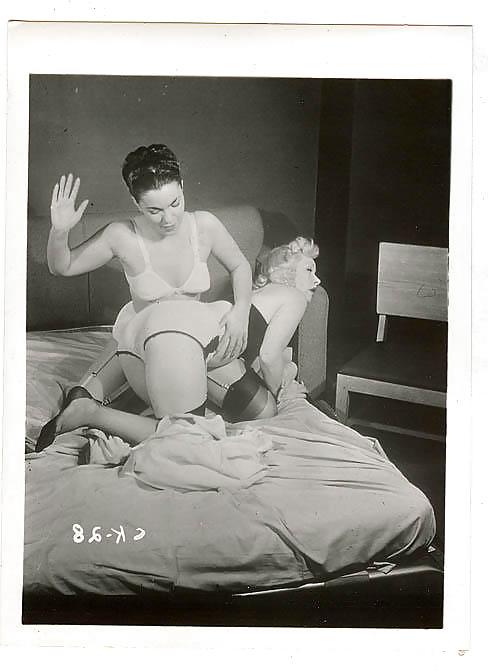 25P Vintage ladies in white panties.