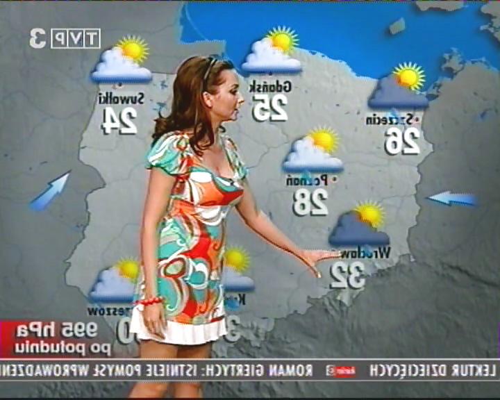 25P Beata Gubernat Polish busty weather girl