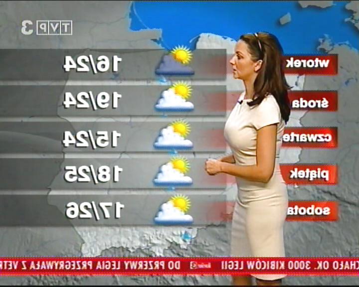 25P Beata Gubernat Polish busty weather girl