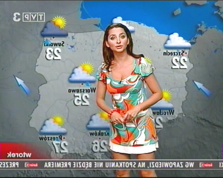 25P Beata Gubernat Polish busty weather girl