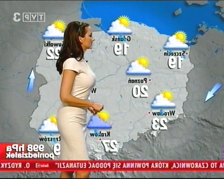 25P Beata Gubernat Polish busty weather girl