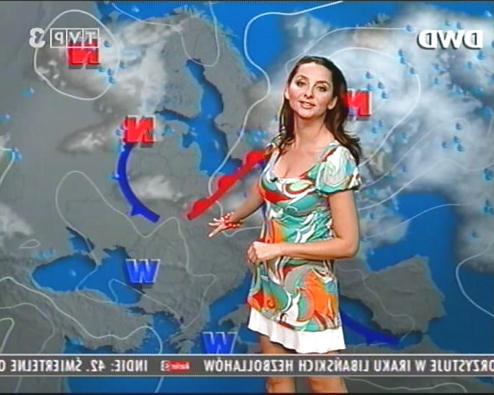 25P Beata Gubernat Polish busty weather girl