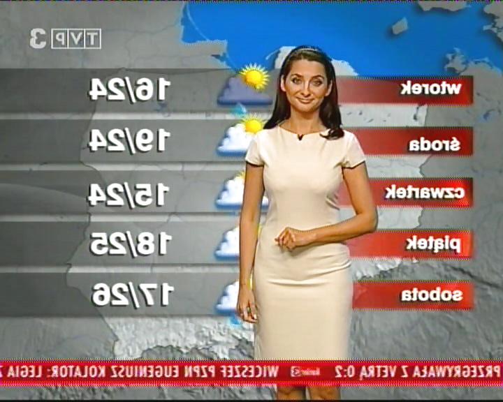 25P Beata Gubernat Polish busty weather girl