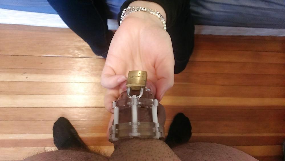 11P Chastity Tease for my Foot Slave Cuckold Boyfriend