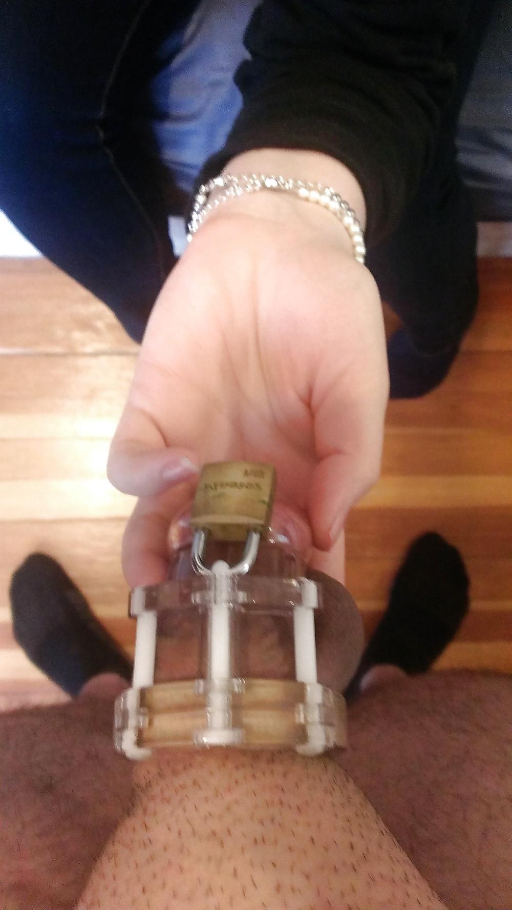 11P Chastity Tease for my Foot Slave Cuckold Boyfriend