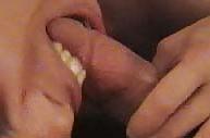 6P Sucking my clean cock.
