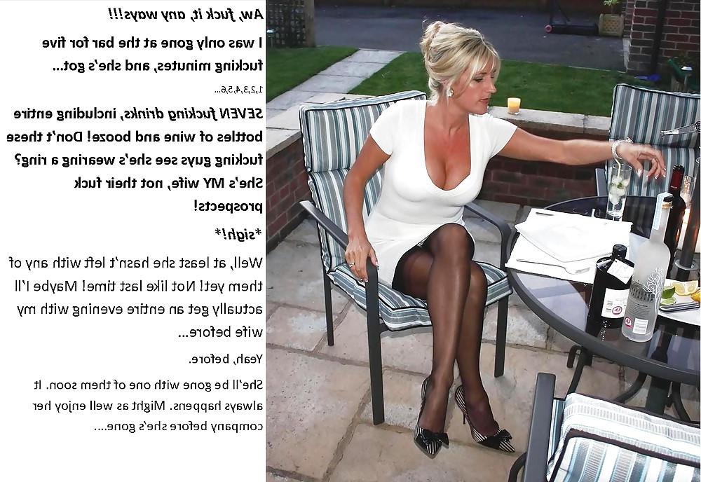 25P Cuckold captions -- wife goes out
