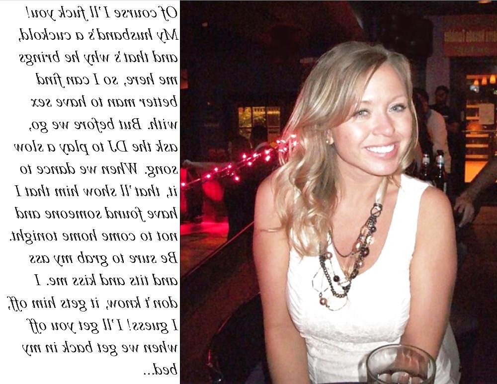 25P Cuckold captions -- wife goes out
