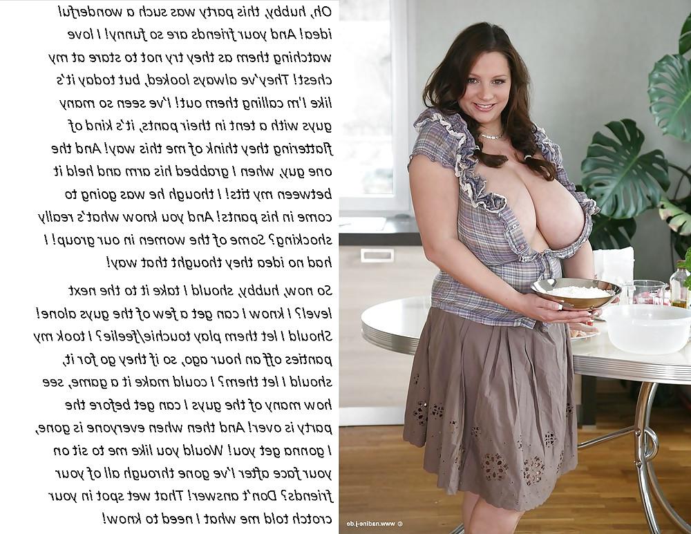 25P Cuckold captions -- wife goes out