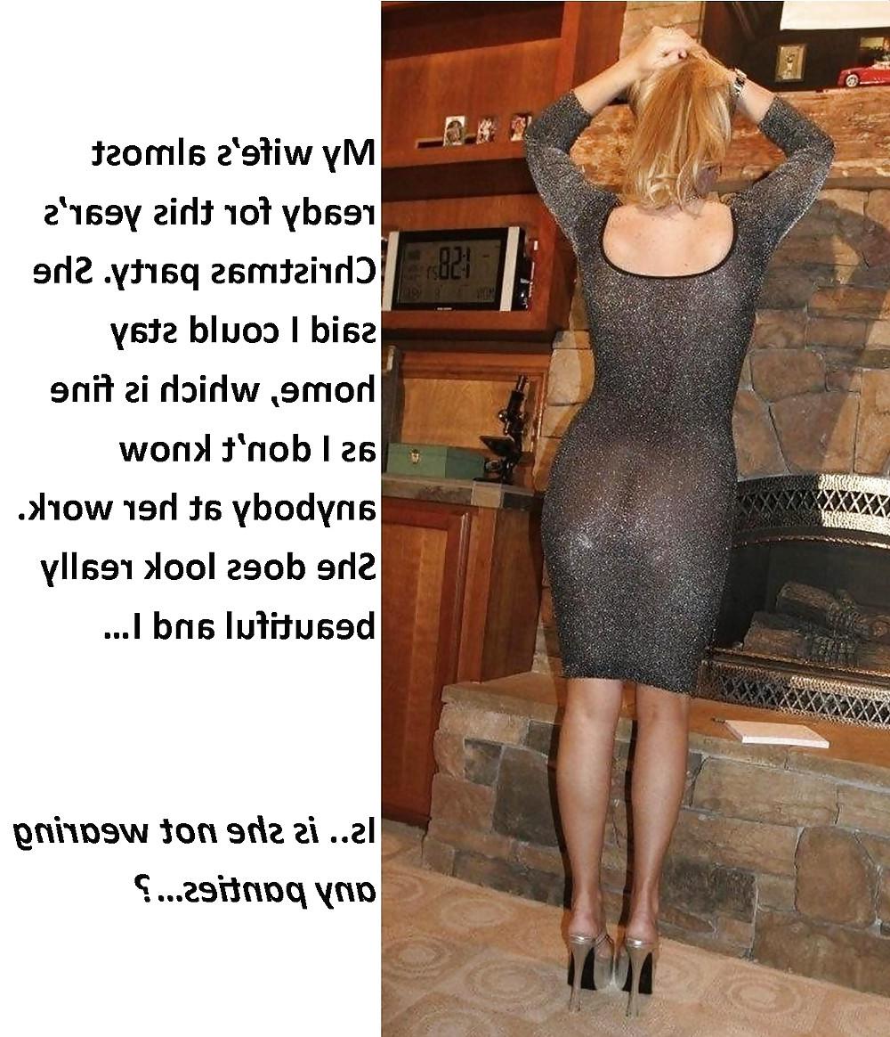 25P Cuckold captions -- wife goes out