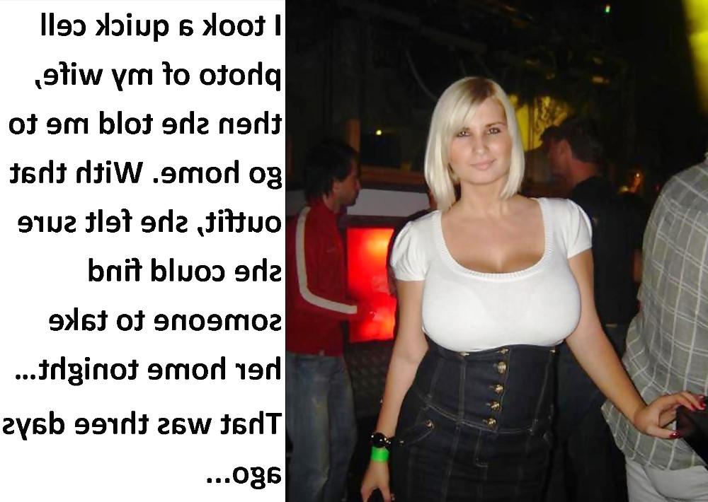 25P Cuckold captions -- wife goes out