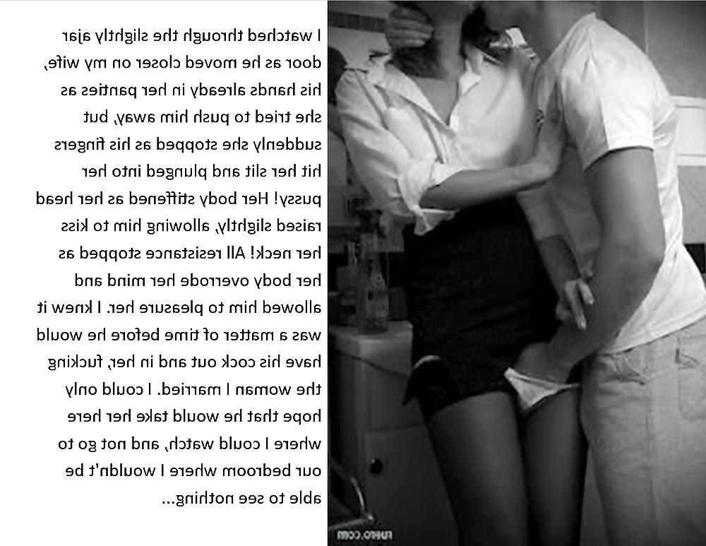 25P Cuckold captions -- wife goes out