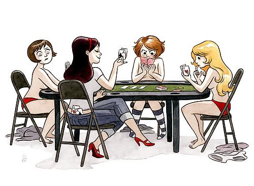 19P Strip poker....