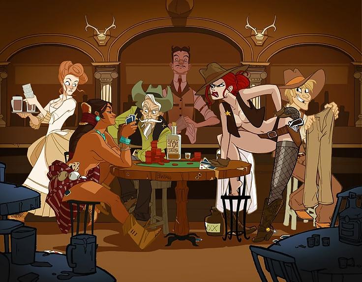 19P Strip poker....