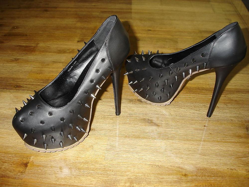 10P Kristinas Extreme High Heels , Nieten