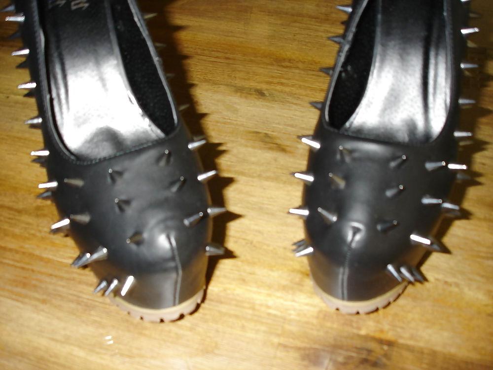 10P Kristinas Extreme High Heels , Nieten