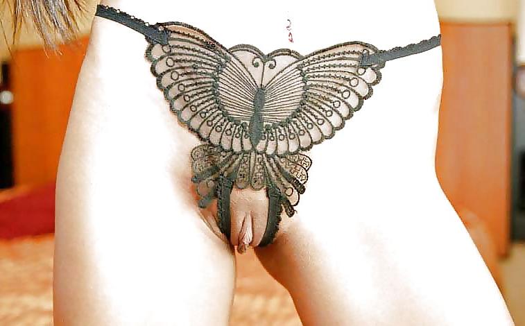 25P Panties 16: Open crotch, split crotch, or crotchless