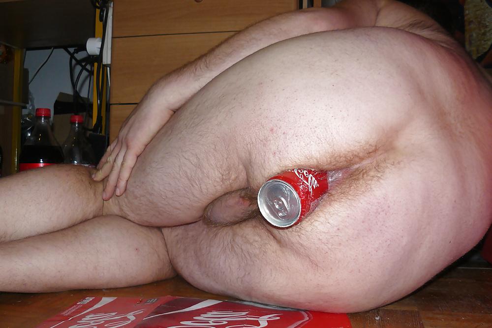 21P Flasche und Dosen im Arsch