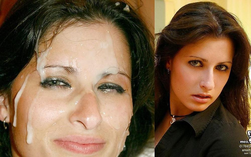 24P Before and after facials and cumshots.