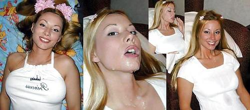 24P Before and after facials and cumshots.