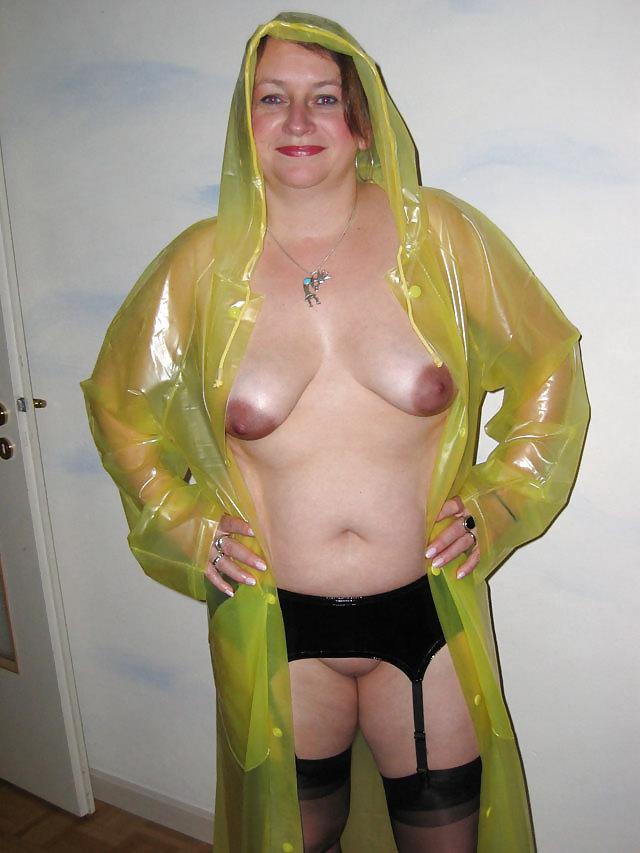 19P MILF in Plastic Raincoat