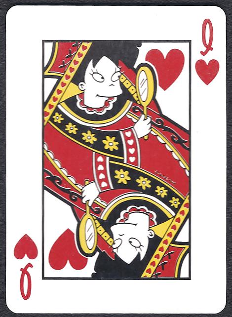 25P Playing Cards - Queen of Hearts