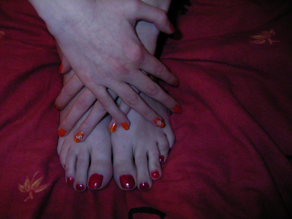 12P GF..feet n fingers. nail polish.