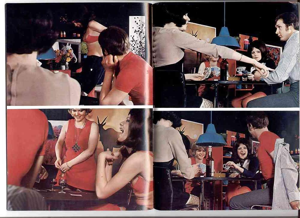 17P Vintage Magazeins Strip Poker - 1970