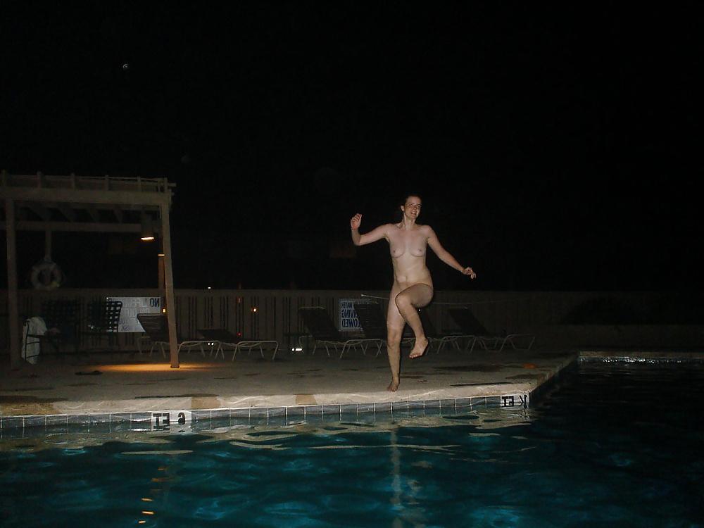 25P Nude by the Pool