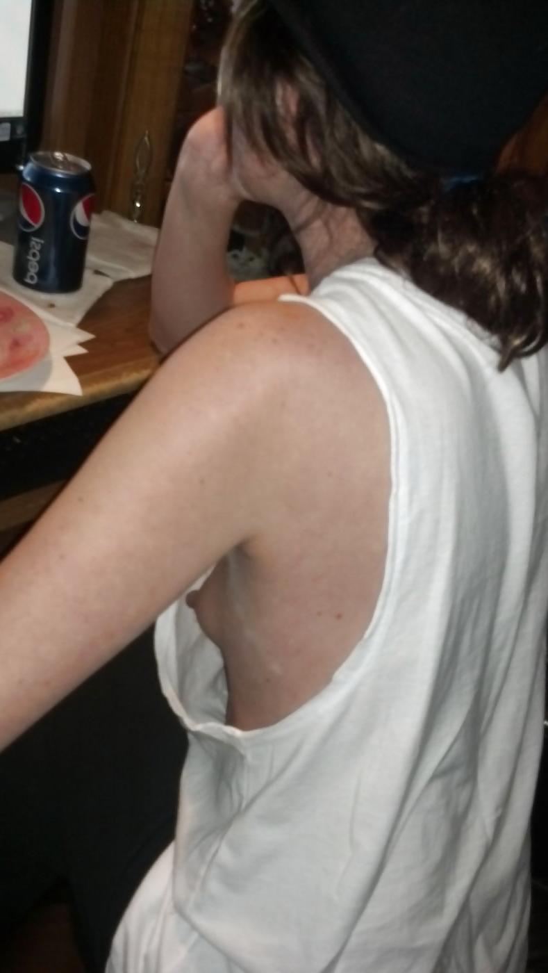 23P Tiny tits and big hard nipples