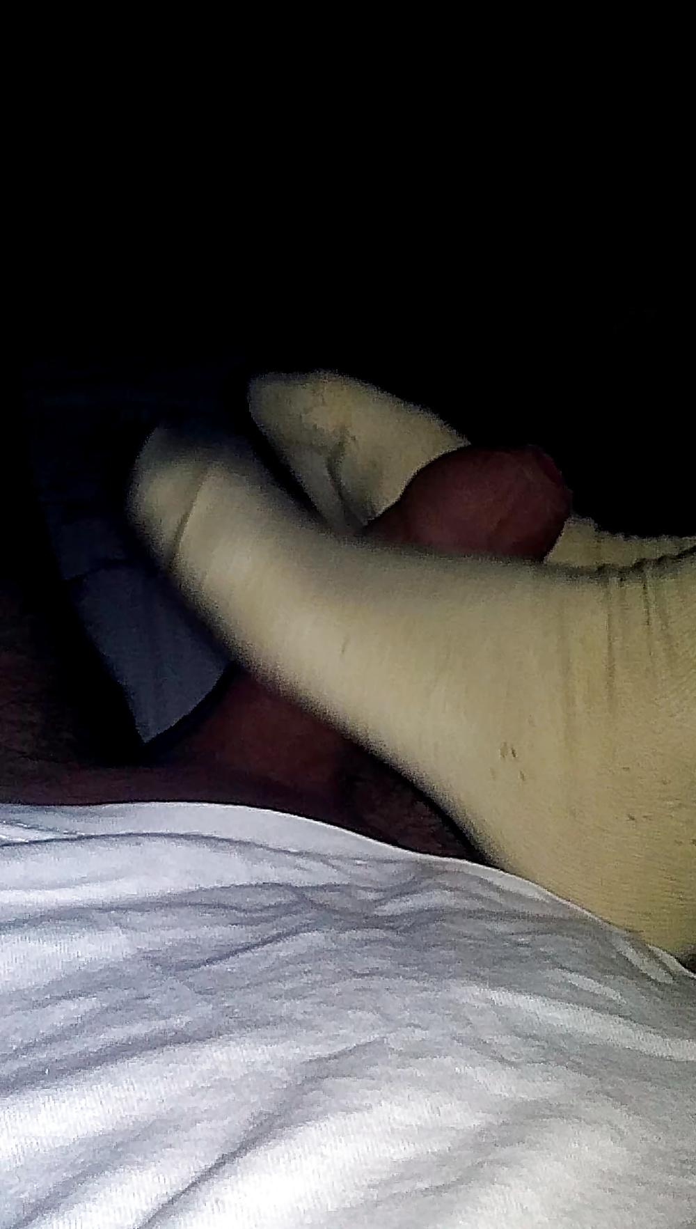 9P My girlfriend s feet and extreme hot footjob yellow socks