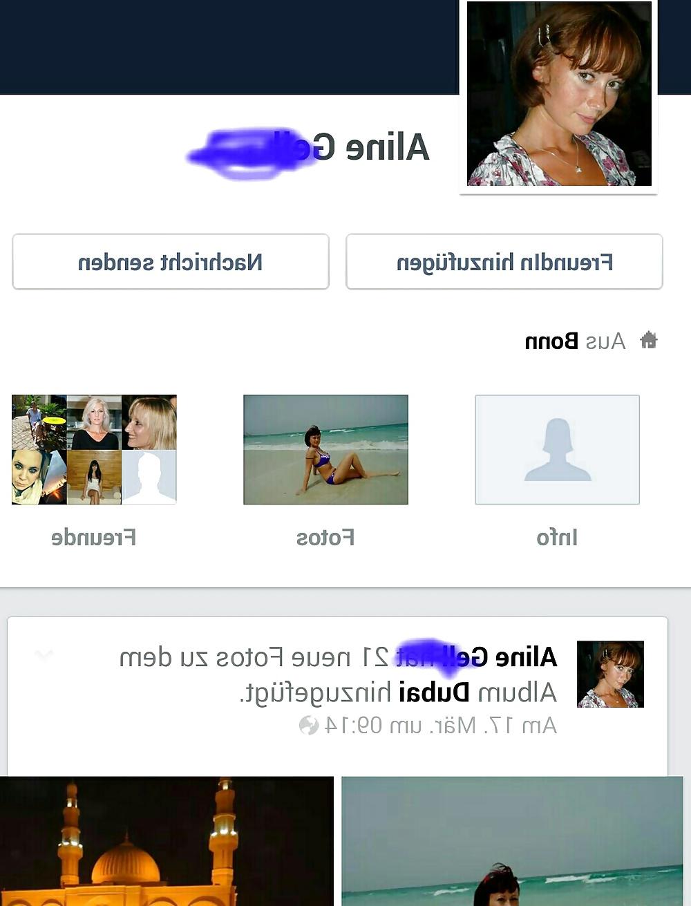 7P Facebook-Schlampe Aline G aus Deutschland