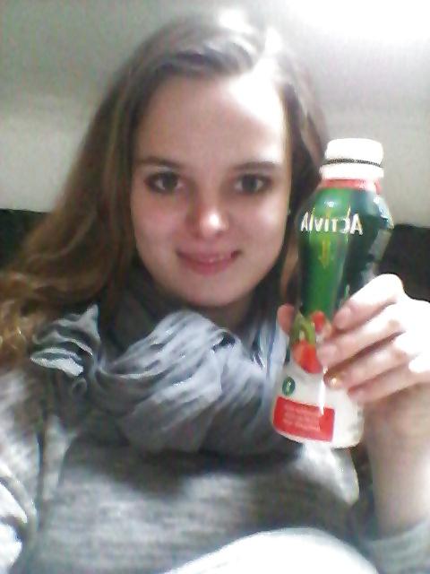 25P Selfshot & Boyfriend Pics she like her Yoghurt 312ml Activia