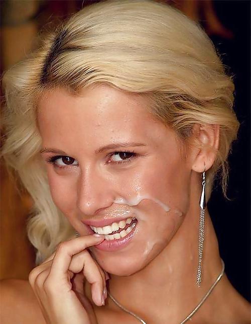 25P Pretty girl facials and cum. Nice!
