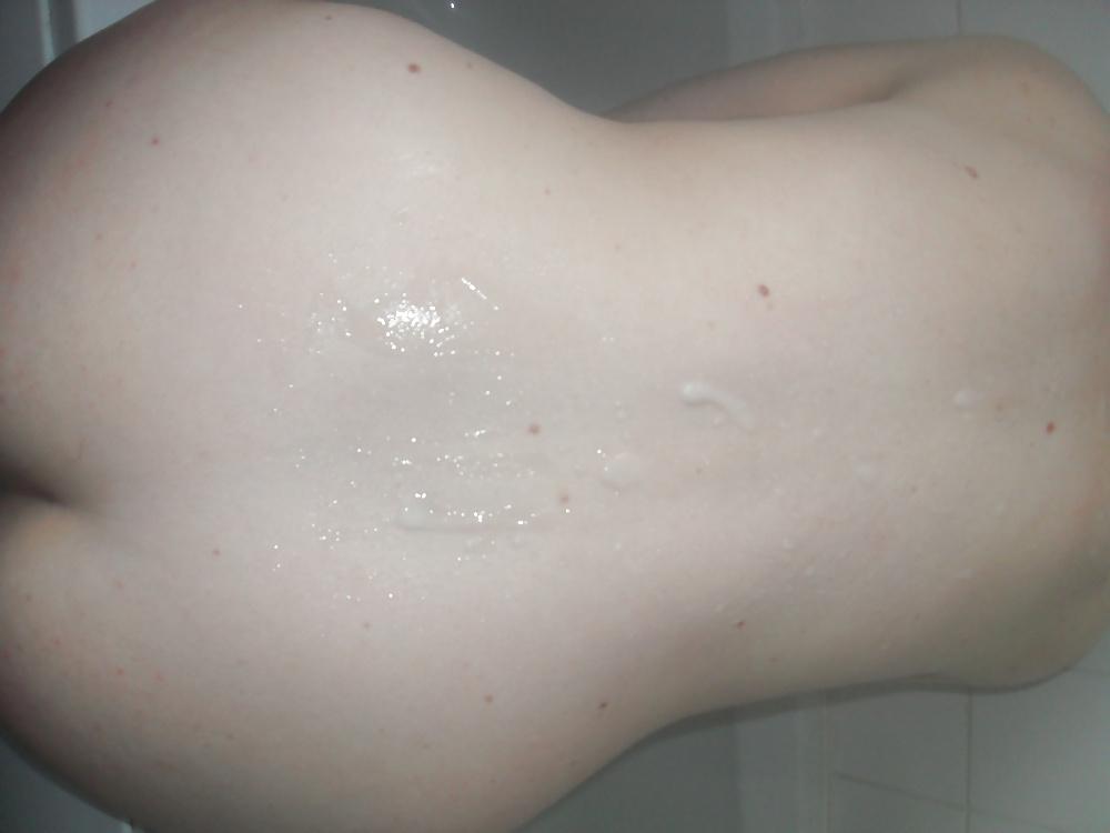 4P Wife in the shower with cum up her back